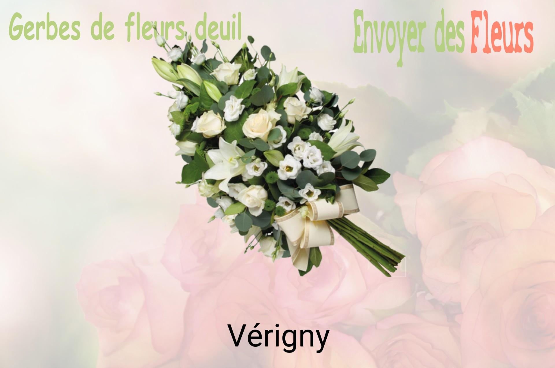 Gerbe de fleurs de deuil livrée à Vérigny